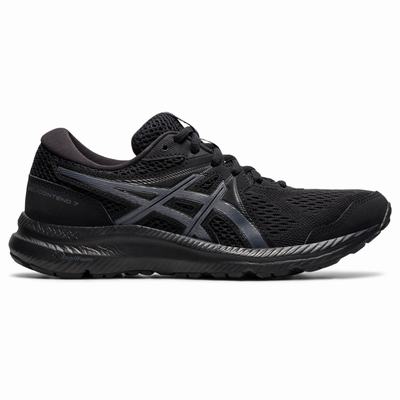 Asics Gel-Contend 7 (D) - Naisten Juoksukengät - Mustat/Harmaat